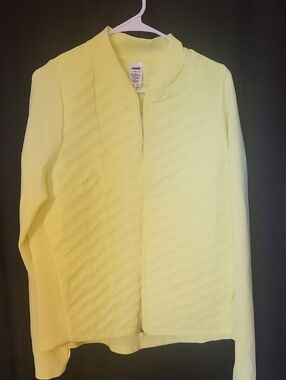 Classic Women's Yellow Zip-Front Jacket